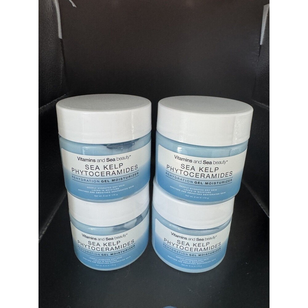 Lot of 4 Sea Kelp Phytoceramides Rehydration Gel Moisturizer 6oz